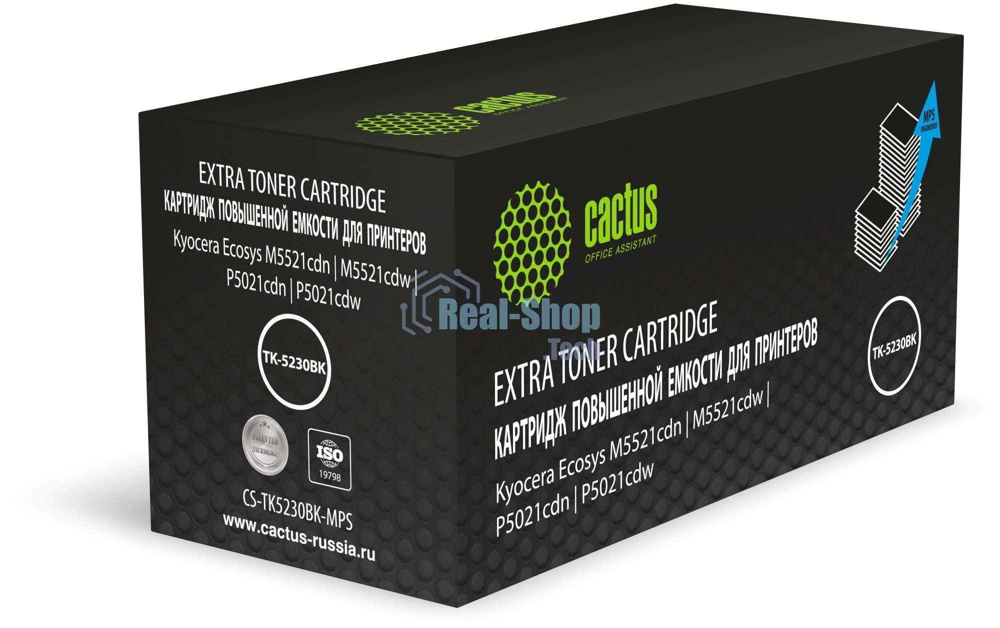 Картридж лазерный Cactus CS-TK5230BK-MPS черный (5200 стр.) для Kyocera Ecosys M5521cdn/M5521cdw/P5021cdn/P5021cdw