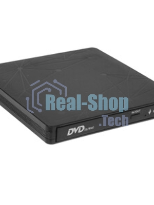 Оптический привод внешний с интерфейсом USB Gembird DVD-USB-03 пластик, черный