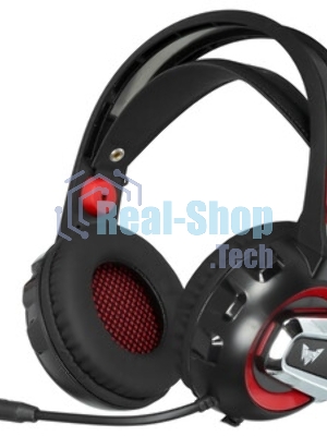 Гарнитура Crown CMGH-3000 чёрный/красный, проводная, подсветка