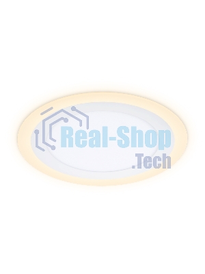 Встраиваемый cветодиодный светильник Ambrella light DCR376 12W+4W 6400K/3000K 85-265V D195*28