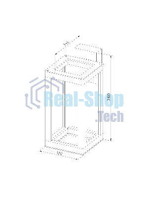 1527 TECHNO LED / Светильник садово-парковый 3000K чёрный
