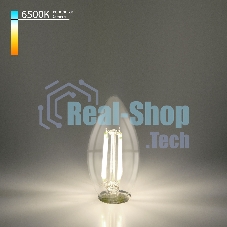 BLE1440/ Светодиодная лампа Свеча 9W 6500K E14 (CW35 прозрачный)