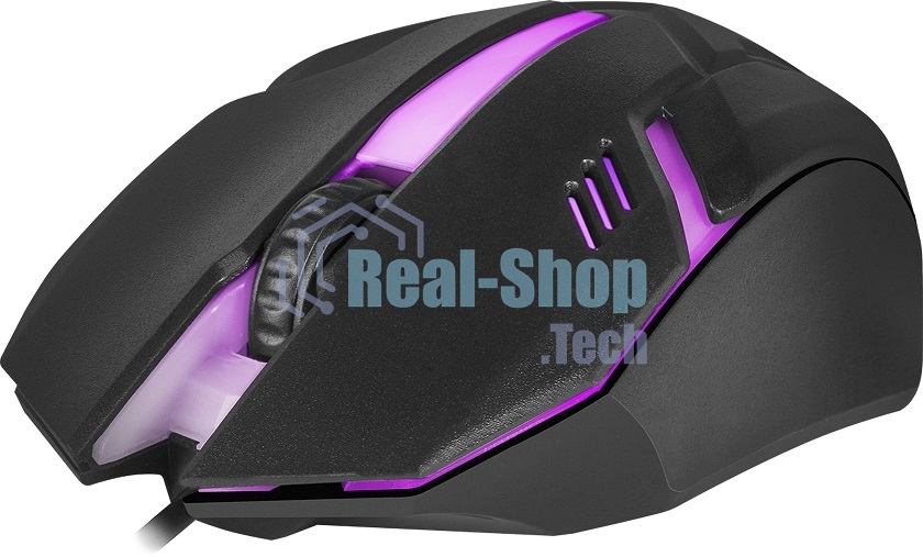 Мышь проводная Defender Hit MB-550 черный, 1600 dpi, USB, кнопки - 4