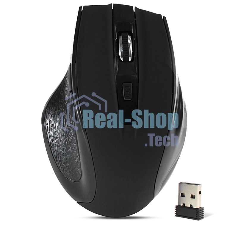 Мышь беспроводная Crown CMM-935W черный, 1600 dpi, радиоканал, USB, кнопки - 6