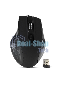 Мышь беспроводная Crown CMM-935W черный, 1600 dpi, радиоканал, USB, кнопки - 6