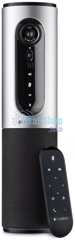 Веб-камера Logitech ConferenceCam Connect 1920x1080, 30 кадр/с, USB, микрофон (2 шт, шумоподавление), автофокус, автоосвещение, серебристый