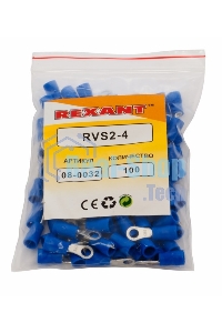 Наконечник кольцевой изолированный Rexant ø 4.3 мм 1.5-2.5 мм² (НКи 2.5-4/НКи2-4) синий