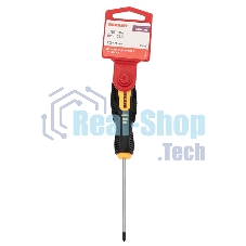 Отвертка крестовая Rexant PZ 0х75 мм, двухкомпонентная рукоятка