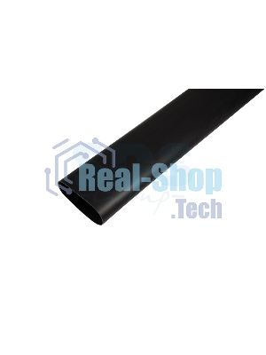 Термоусаживаемая трубка клеевая Rexant 19,0/3,2 мм, (6:1) черная, упаковка 4 шт. по 1 м
