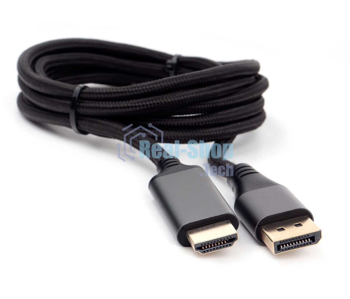 Кабель DisplayPort->HDMI Cablexpert CC-DP-HDMI-4K-6, 4K, 1.8м, 20M/19M, черный, экран, пакет