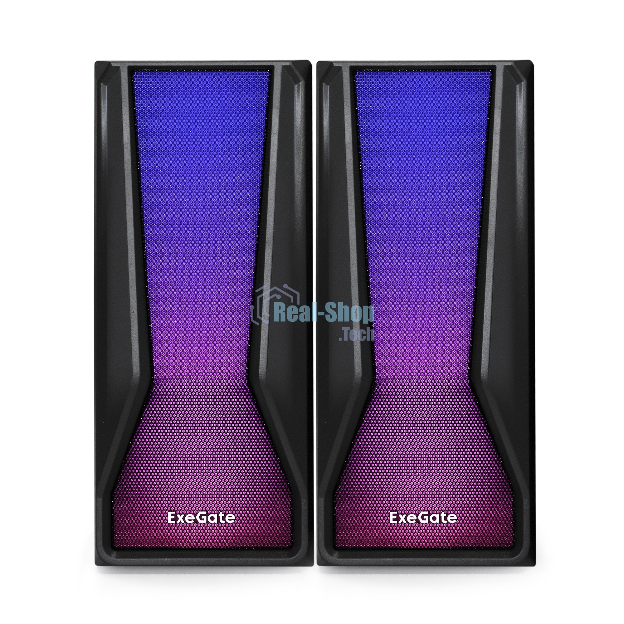 Акустическая система 2.0 ExeGate EX289687RUS Accord 230 (питание USB,Bluetooth, 2х3Вт (6Вт RMS), 60-20000Гц, черный, RGb подсветка)