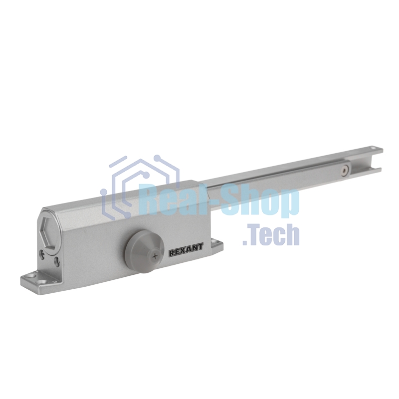 Доводчик дверной Rexant со скользящей тягой для установки на дверь весом до 85 кг