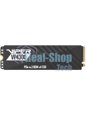 Накопитель SSD Patriot Viper VP4300, 1Tb, PCIe 4.0 x4, M.2 2280, NVMe, R/W 7400/5500, с радиатором