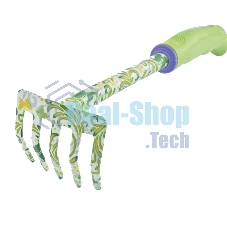 Грабли 5-зубые Palisad, 85х310 мм, стальные, пластиковая рукоятка