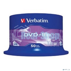 Диск DVD+R Verbatim 4.7Gb 16x Cake Box (50шт) (43550)