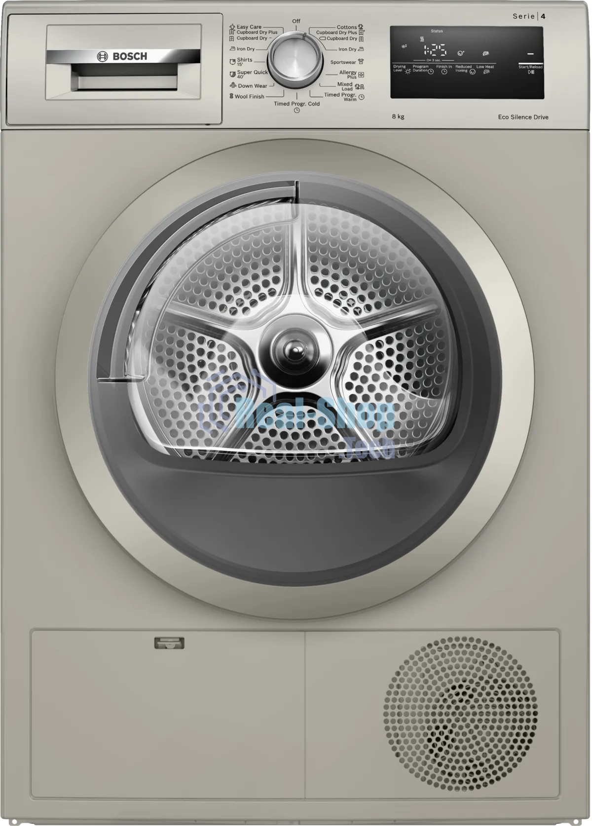 Сушильная машина Bosch WTN86202ME серый, 8 кг, сушка - конденсационная, программ - 13, 59.8 x 84.2 x 61.3 см