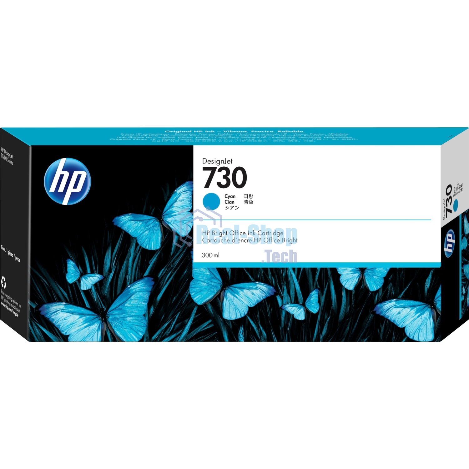 Картридж струйный HP 730 300мл голубой Ink Cartridge
