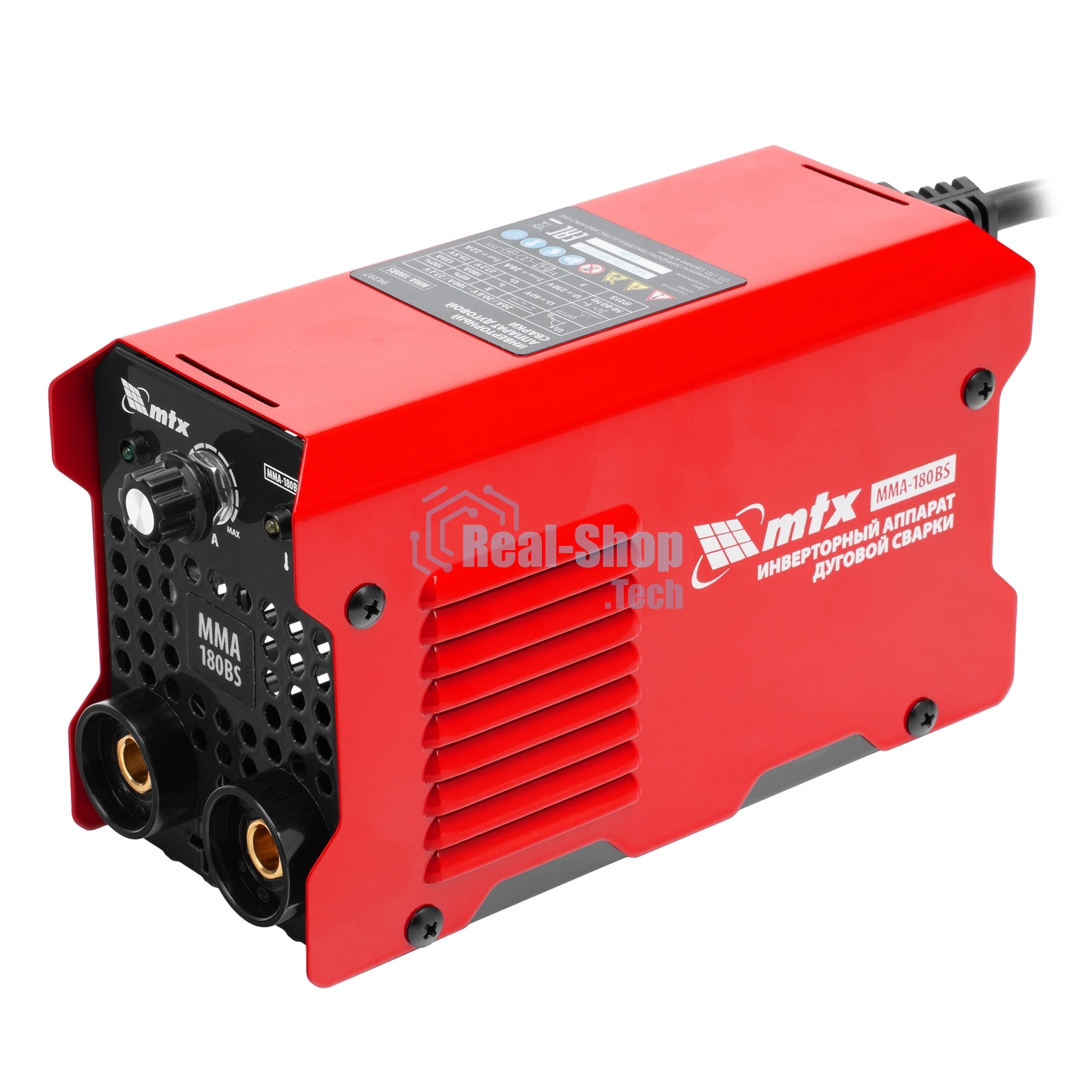 Инверторный аппарат дуговой сварки MTX MMA-180BS, 180 А, ПВ 60%