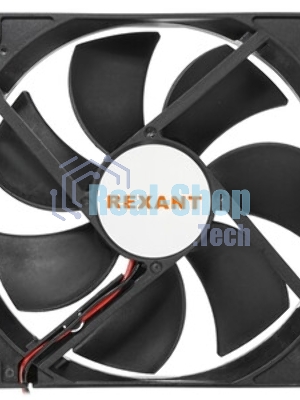 Вентилятор для корпуса Rexant RХ 12025MS 12 VDC черный, 120 мм, 2200 об/мин, 35 дБ, 2 pin