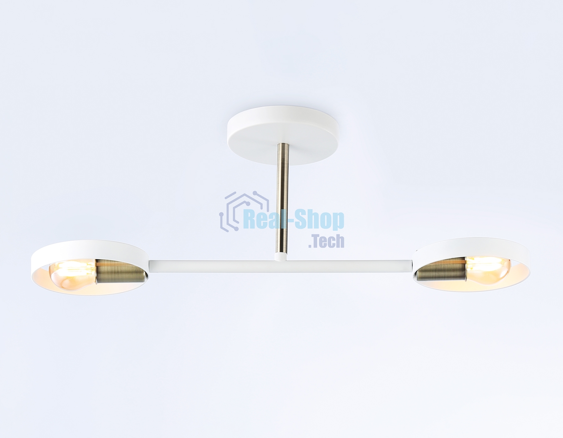 Светильник Ambrella light TR8222/2 WH/SB белый/бронза E27/2 max 40W 510*165*190