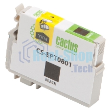 Картридж струйный Cactus CS-EPT0801 (T0801) черный (13 мл) для Epson Stylus PhotoP50/PX650/PX660/PX700/PX700W/PX710/PX710W/PX720/PX720WD/PX800/PX800FW/PX810/PX810FW/PX820/PX820FWD/R265/R285/R360/RX560/RX585/RX685