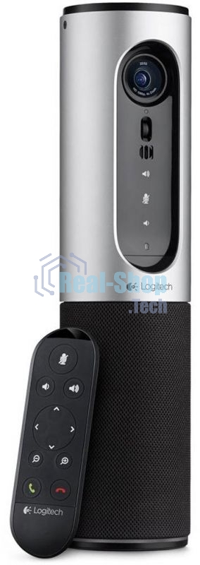 Веб-камера Logitech ConferenceCam Connect 1920x1080, 30 кадр/с, USB, микрофон (2 шт, шумоподавление), автофокус, автоосвещение, серебристый