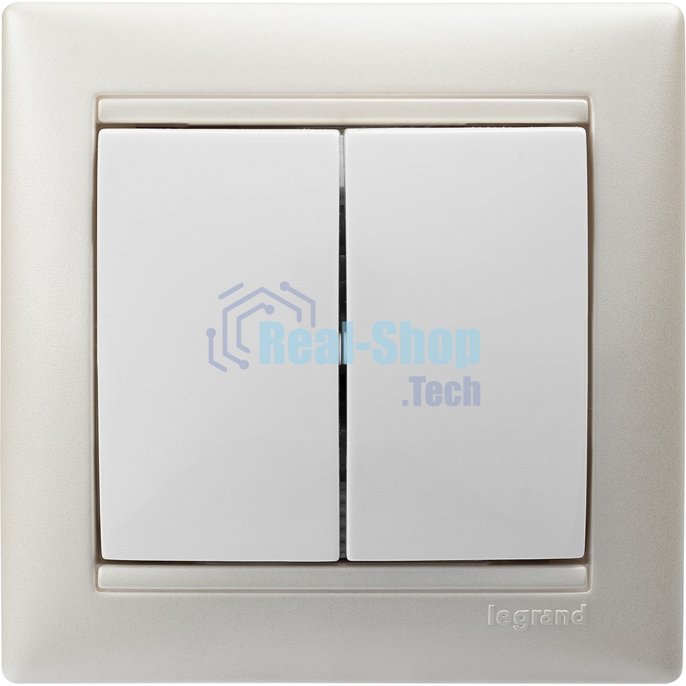 Выключатель Valena двойной выключатель/белый