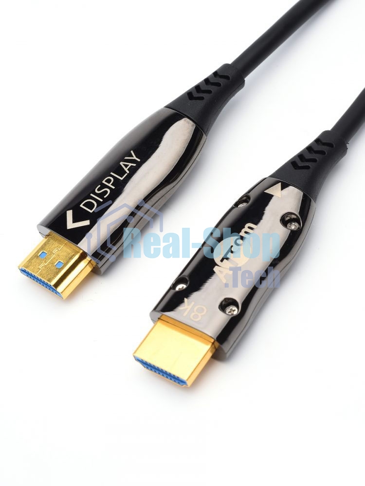 Кабель HDMI 10 м (HIGH speed, Metal gold, Optical) 8K VER 2.1 Кабель HDMI 10 м (HIGH speed, Metal gold, Optical) 8K VER 2.1
