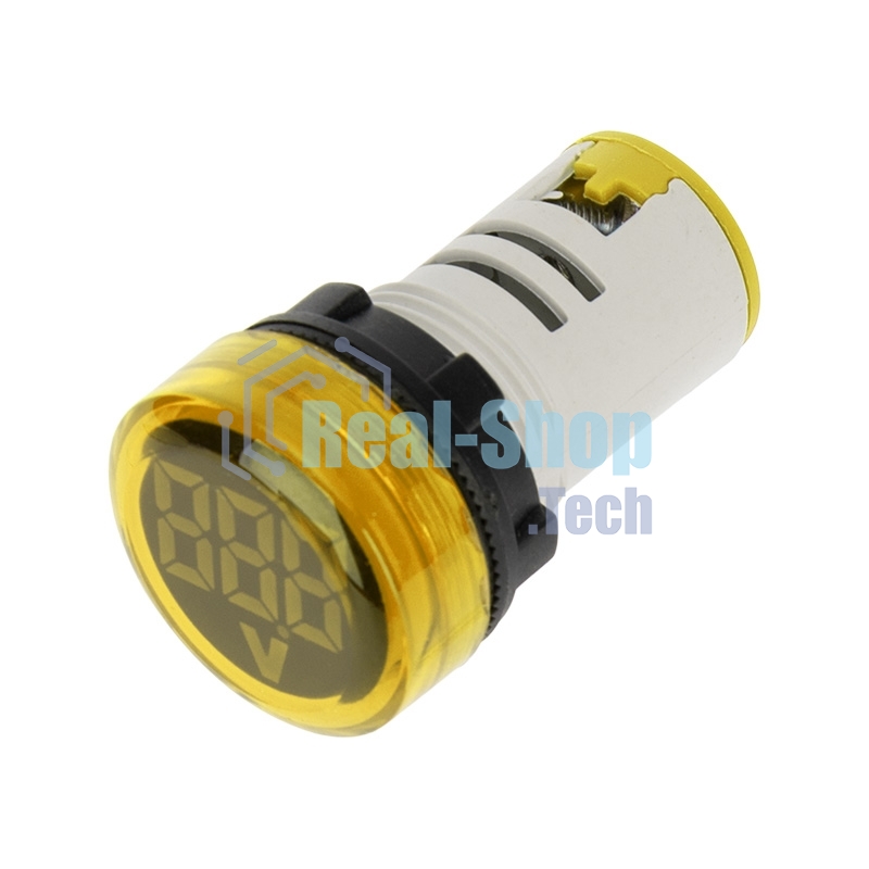 Индикатор значения напряжения Rexant желтый VD22 70-500 В