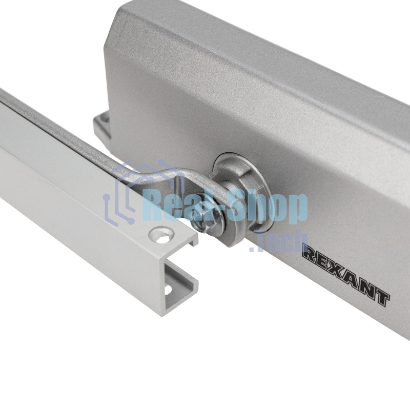 Доводчик дверной Rexant со скользящей тягой для установки на дверь весом до 85 кг