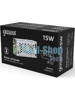 Блок питания Gauss LED STRIP PS 15W 12V IP20