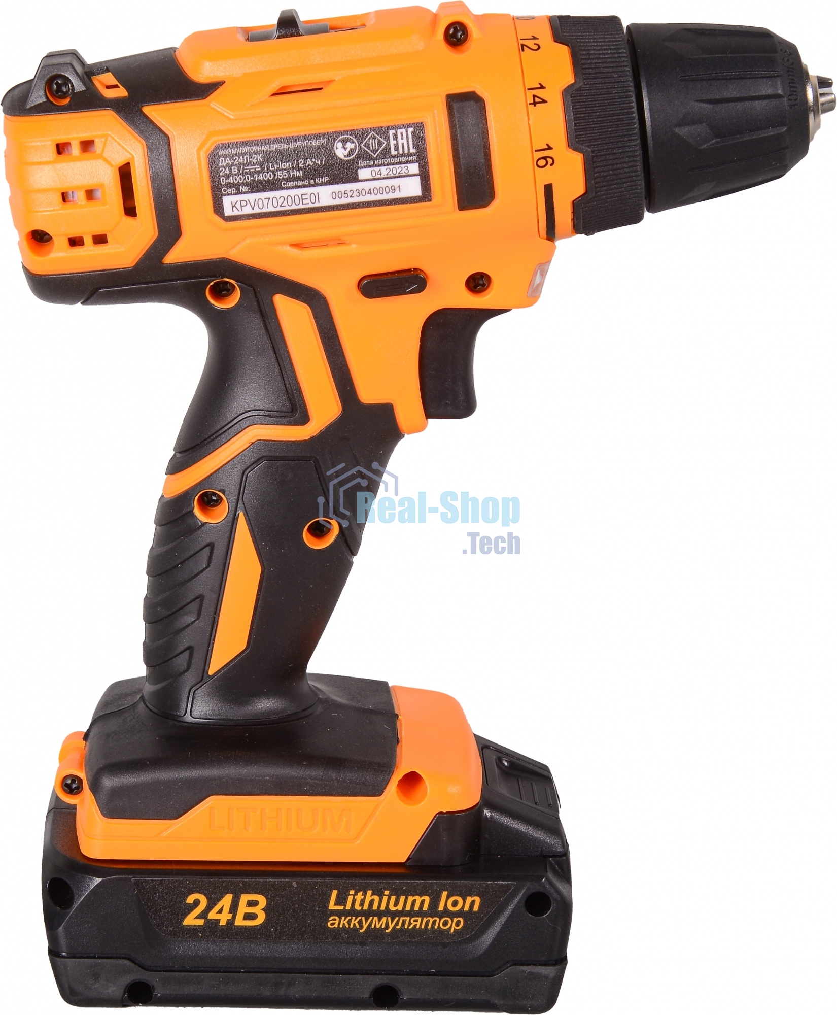 Дрель-шуруповерт аккумуляторная Вихрь ДА-24Л-2к 72/14/18, Аккумуляторная, 24В