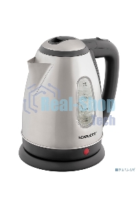 Чайник электрический Scarlett SC-EK21S88 1.8л. 2200Вт черный/серебристый (корпус: нержавеющая сталь)