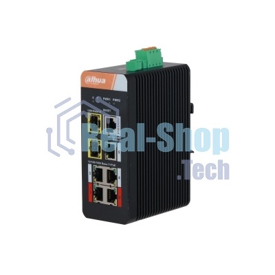 Коммутатор Dahua DH-IS4207-4GT-120 5G 2SFP 4PoE 120W неуправляемый