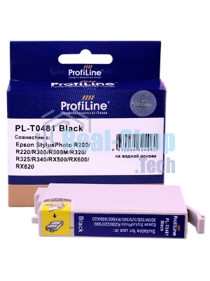 Картридж струйный ProfiLine PL-T0481 для принтеров Epson StylusPhoto R200/R220/R300/R300M/R320/R325/R340/RX500/RX600/RX620 Black водн