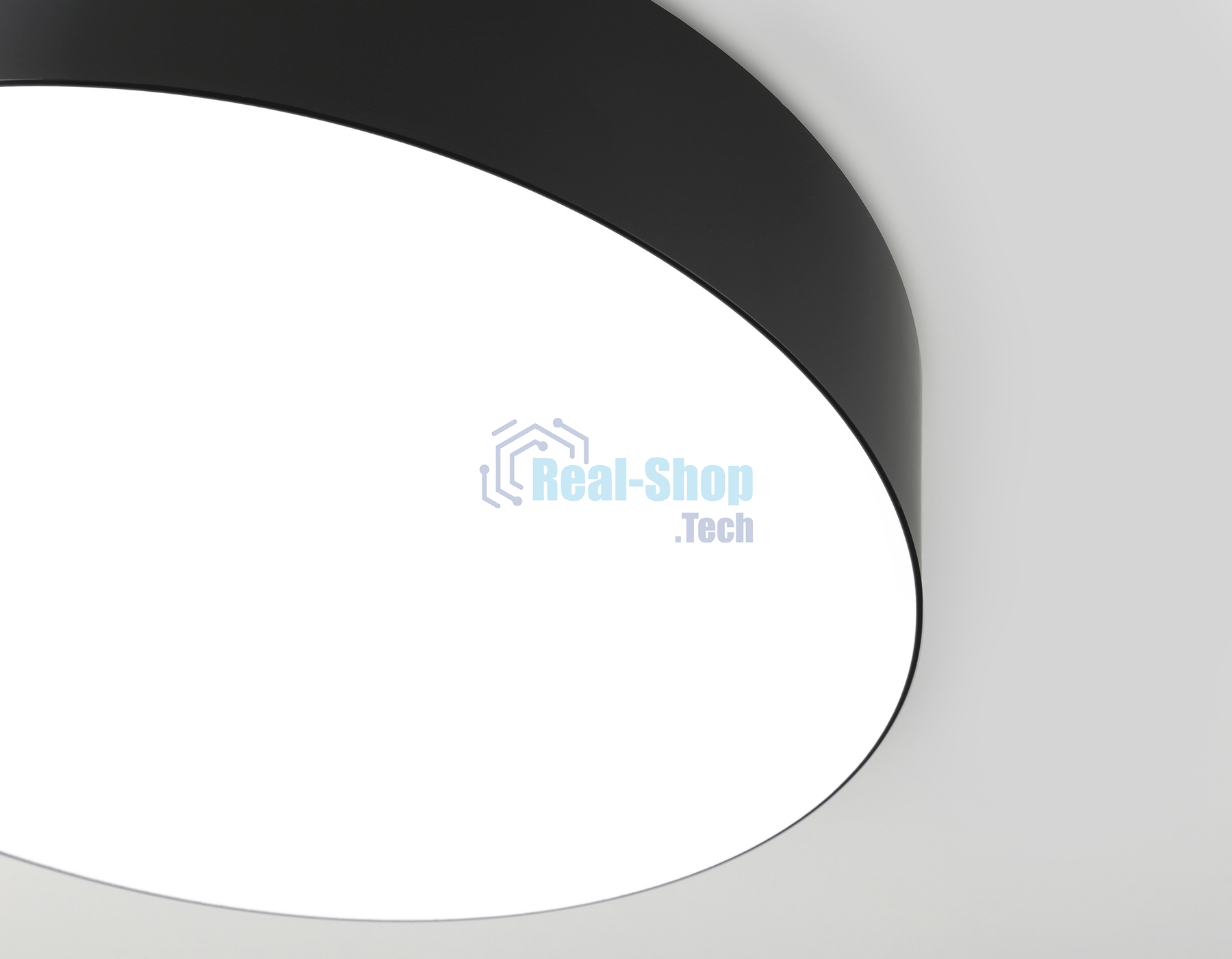 Потолочный светодиодный светильник Ambrella light FZ1360 BK черный IP20 40W 3000-6500K 390*80 (ПДУ ИК)