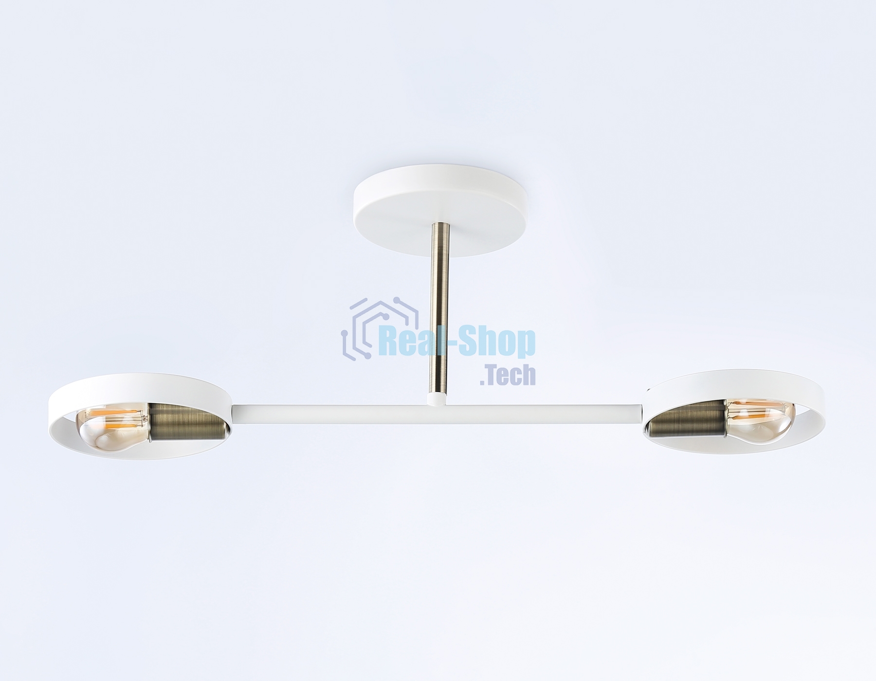 Светильник Ambrella light TR8222/2 WH/SB белый/бронза E27/2 max 40W 510*165*190