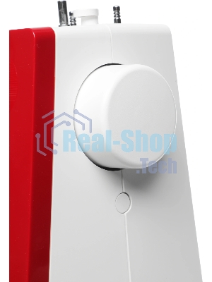 Швейная машина Janome 1522RD белый/красный, электромеханическая, вертикальный качающийся, 25 операций, петля автомат