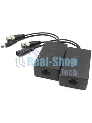 Приемопередатчик 1-канальный пассивный HDCVI/TVI/AHD видеосигнала по витой паре вместе с питанием