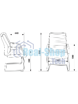 Кресло Бюрократ T-8010-LOW-V бежевый, экокожа
