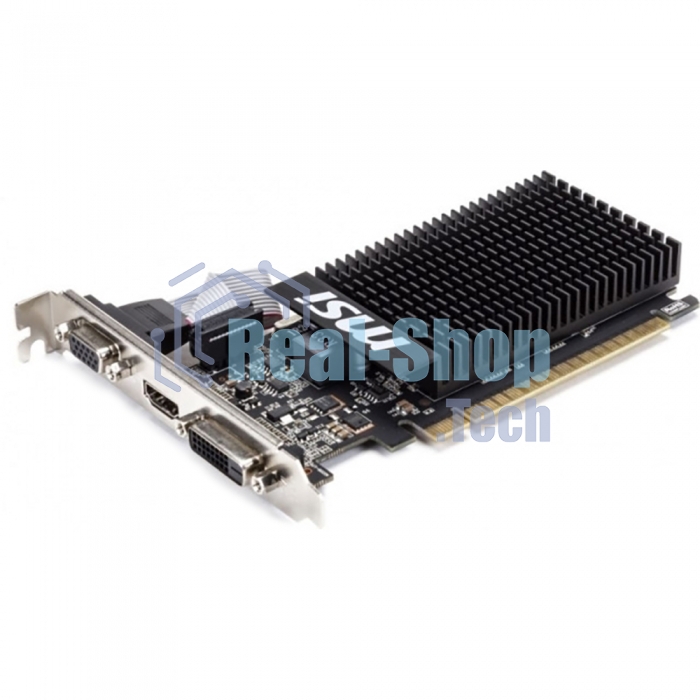 Видеокарта MSI PCI-E GT 710 2GD3H LP nVidia GeForce GT 710 2048Mb 64bit DDR3 954/1600 DVIx1/HDMIx1/CRTx1/HDCP Ret low profile