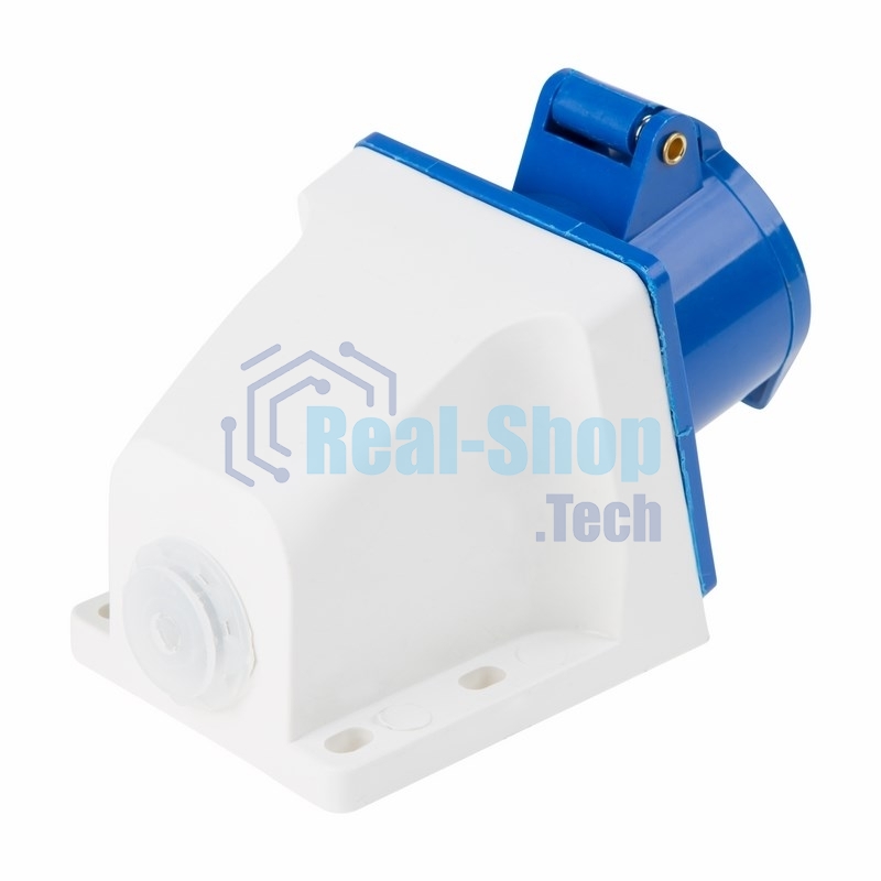 Розетка Rexant 113 стационарная 2Р+РЕ 16А 220В IP44