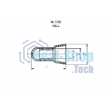 Концевая изолированная заглушка Rexant КИЗ-2, ø 3,0 мм (1,5-4,0 мм²)