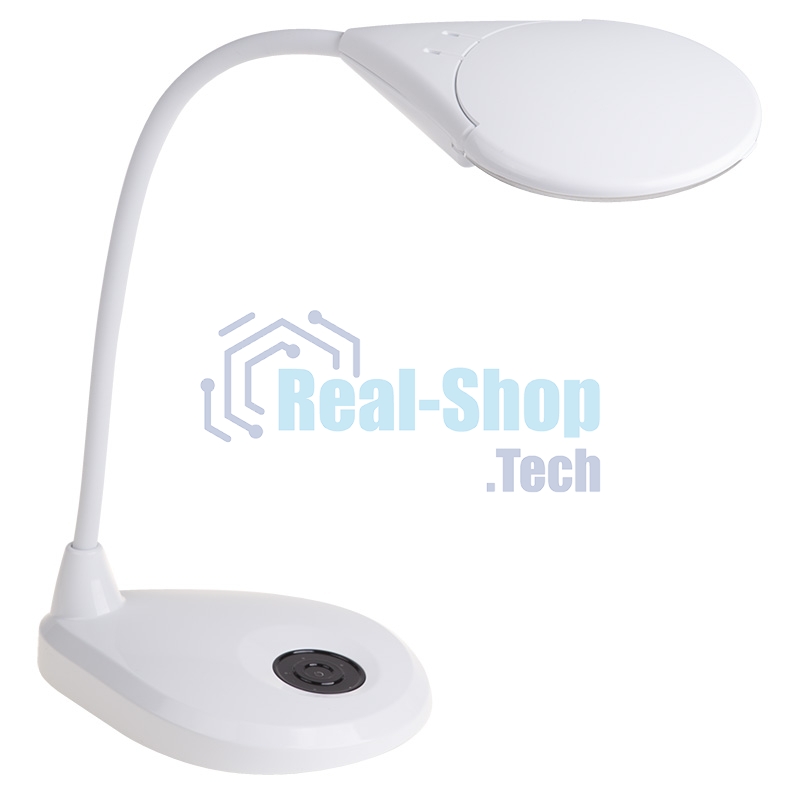 Лупа настольная 3D Rexant с подсветкой 3 LED, сенсорная регулировка яркости, EXPERT, белая