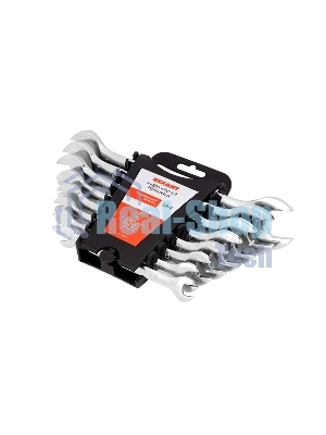 Набор ключей рожковых Rexant (8-24 мм), 8 шт., CrV, зеркальное хромирование