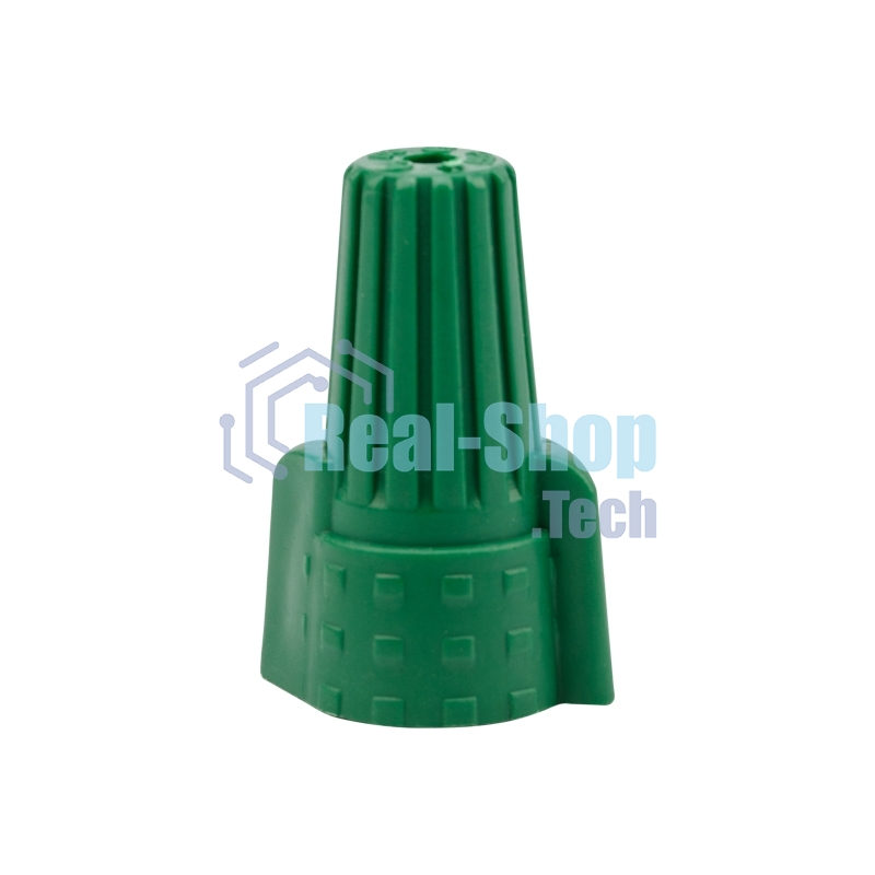 Соединительный изолирующий зажим Rexant с лепестками СИЗ-99 ø 12 мм (2,5-6 мм²), зеленый (100 шт./уп.)