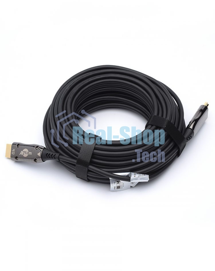 Кабель HDMI 10 м (HIGH speed, Metal gold, Optical) 8K VER 2.1 Кабель HDMI 10 м (HIGH speed, Metal gold, Optical) 8K VER 2.1