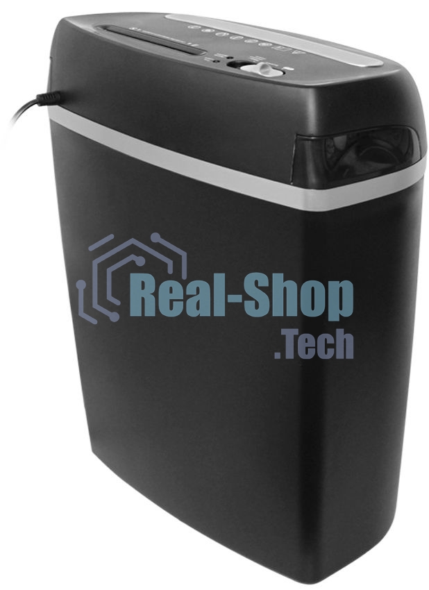 Шредер ГЕЛЕОС Уничтожитель документов УП23-4 DIN P-4 (4 ур-нь секр.), фрагмент 3,9х35мм, 14-16 лист (70г/м2), CD/пл.карты/скрепки/скобы, 23 л.