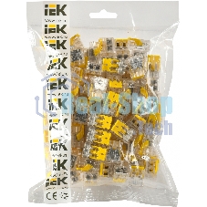 Клемма IEK СМК UKZ60-412-100 2x 0.2-0.4мм2 дл.19мм ш.13.5мм желтый (упак.:100шт)