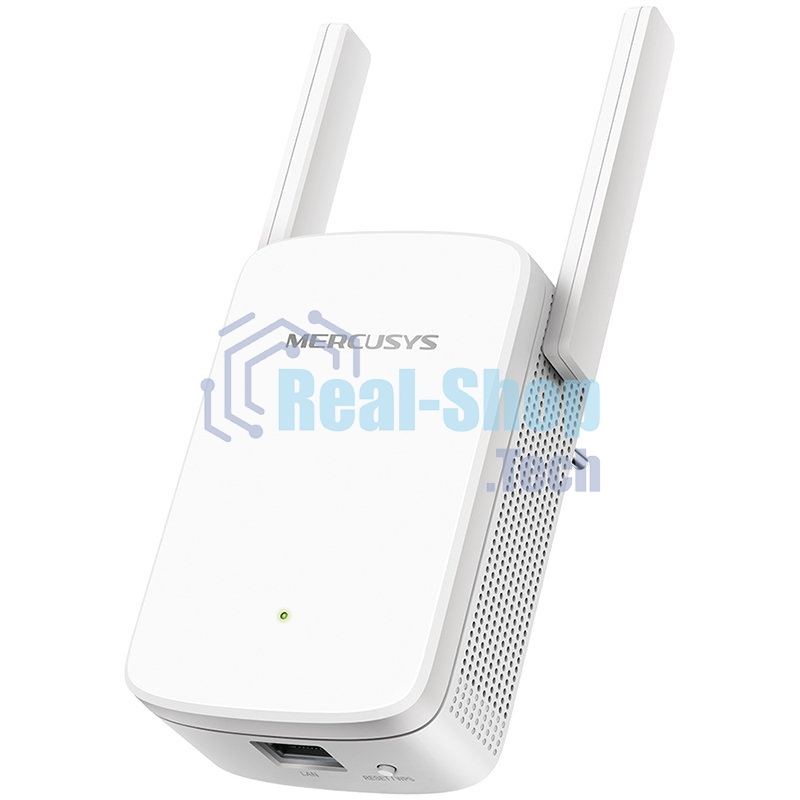 Усилитель сигнала Mercusys ME30 AC1200 Wi-Fi Range Extender, 300 Mbps at 2.4 GHz + 867 Mbps at 5 GHz, 1 x 10/100 LAN, 2× Fixed External Antennas, Wall Plugged, WPS/Reset Button, Signal Indicator, Range Extender/Access Point mode, Adaptive Path Selection